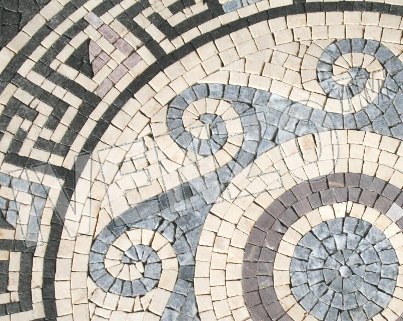 Mosaico CK027 Details tappeto romano 2