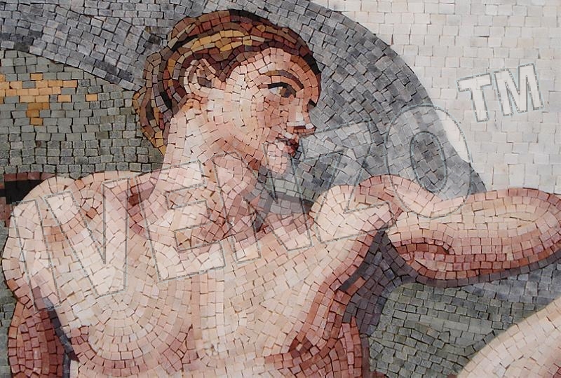 Mosaico FK082 Details Michelangelo: Creazione di Adamo 3