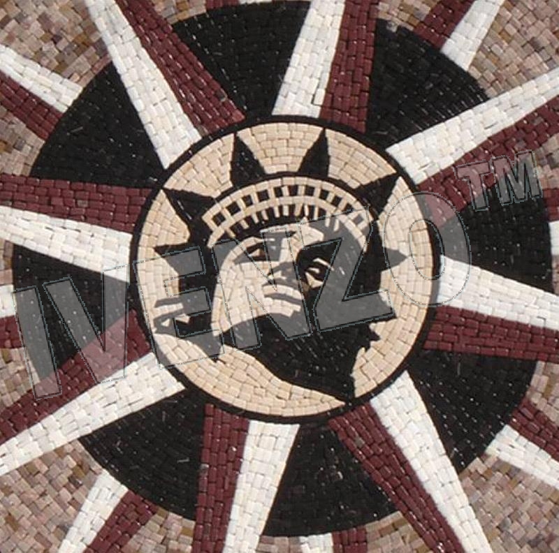 Mosaico MK005 Details Statua della Libert, New York 1