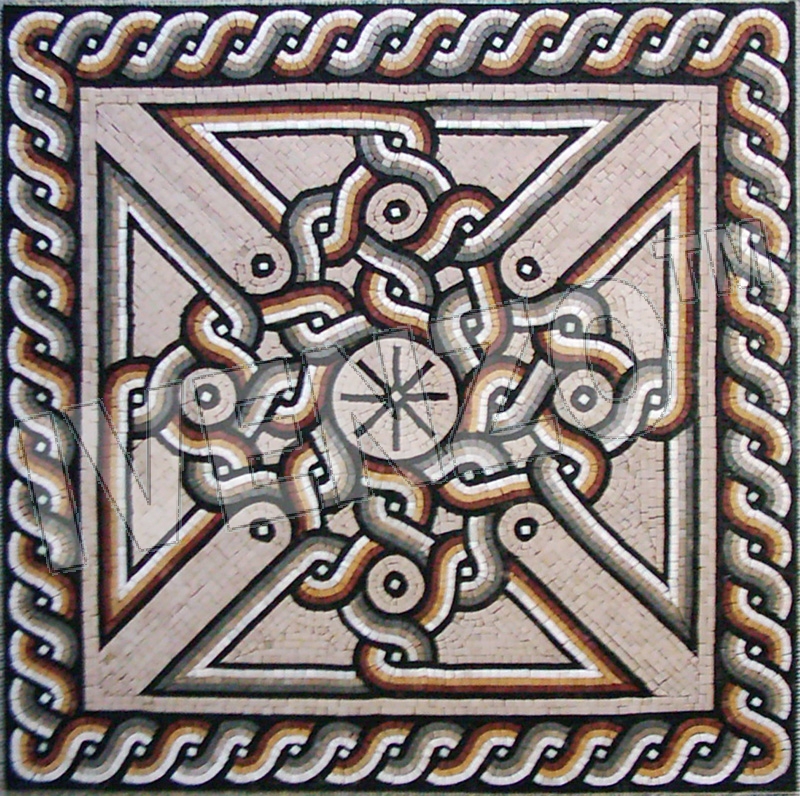 Mosaico CK017 tappeto romano