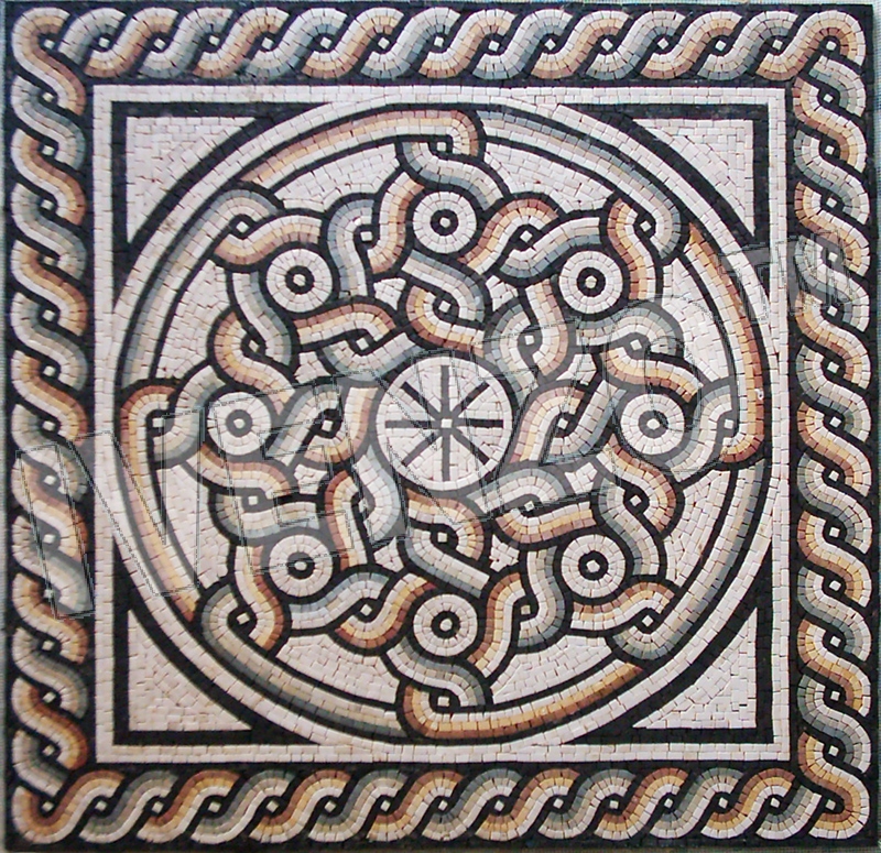 Mosaico CK019 tappeto romano