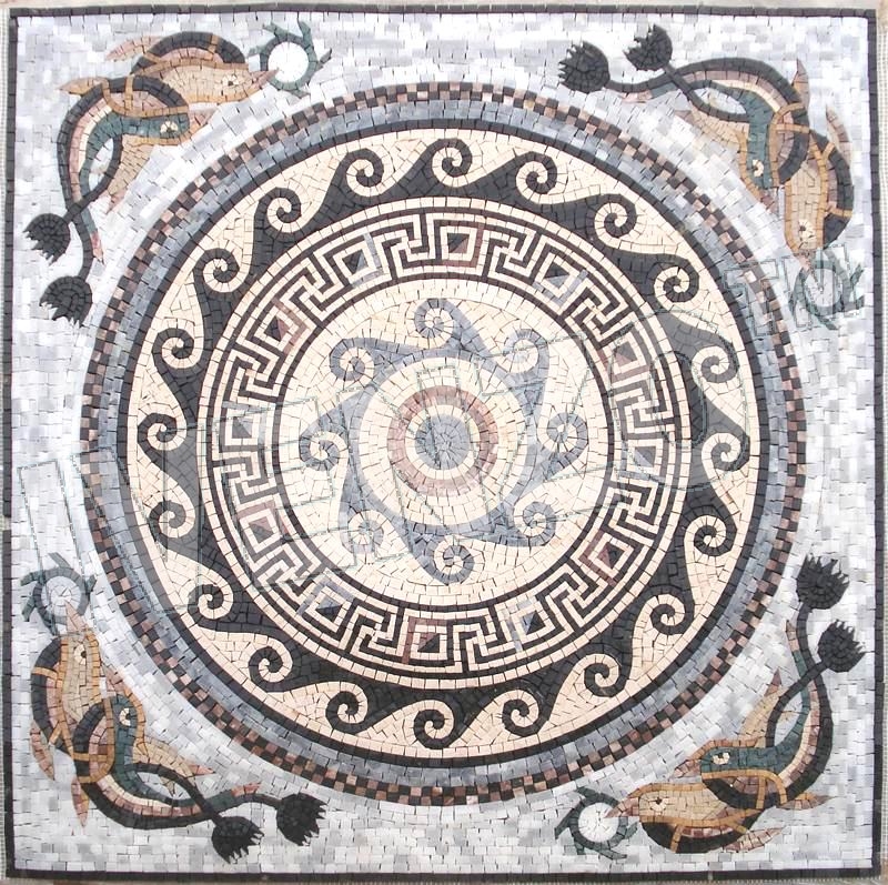 Mosaico CK027 tappeto romano