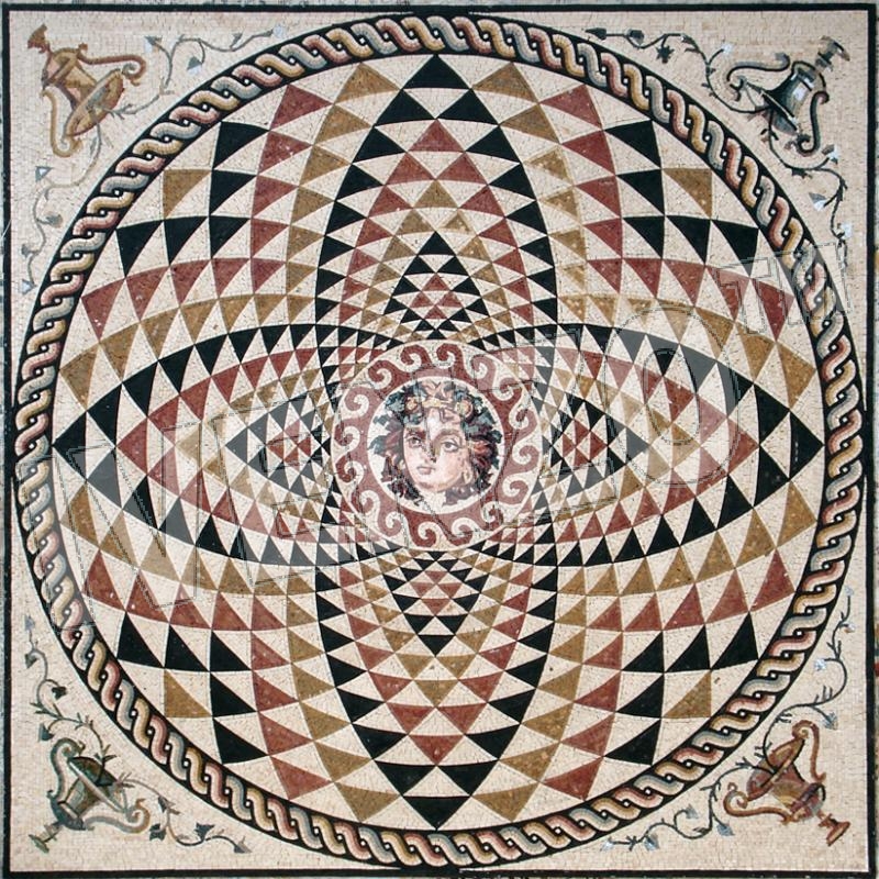 Mosaico CK057 Testa di Dioniso di Corinto