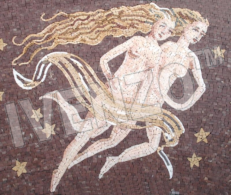 Mosaico FK021 segno dello zodiaco gemini