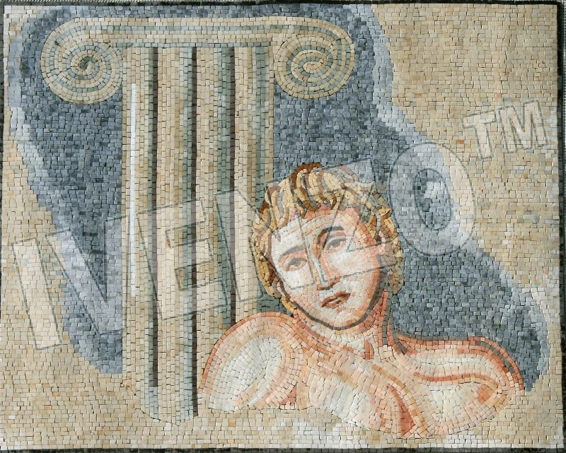 Mosaico KT001 Sandra Schler: Giovane greco