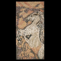 Mosaico allevamento di cavalli
