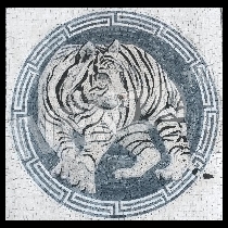 Mosaico tigre bianco