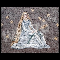 Mosaico segno zodiacale della vergine