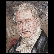 Mosaico Ritratto di Alexander von Humboldt