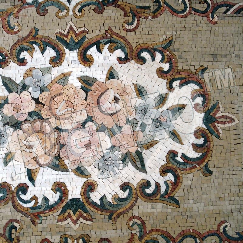 Mosaico CK002 Details tappeto persiano 1
