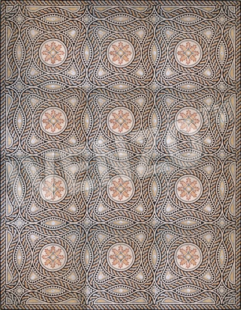 Mosaico CK048 Details tappeto romano 1