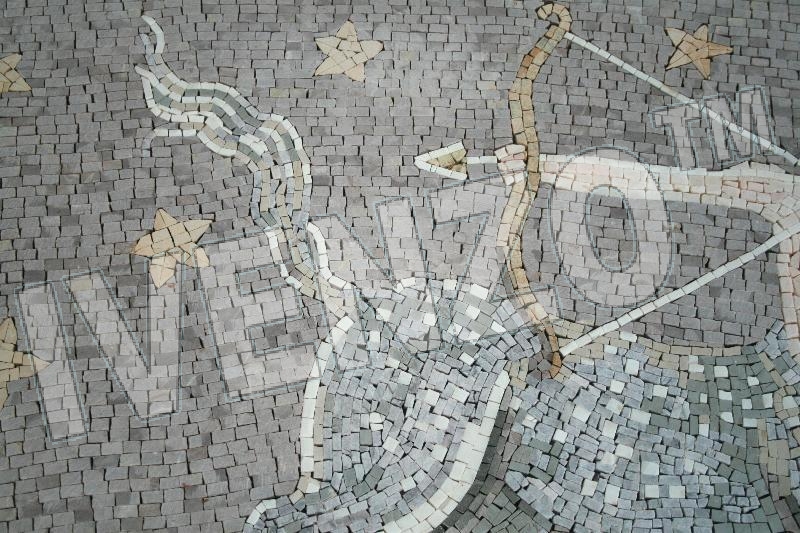 Mosaico FK015 Details segno del sagittario zodiaco 2