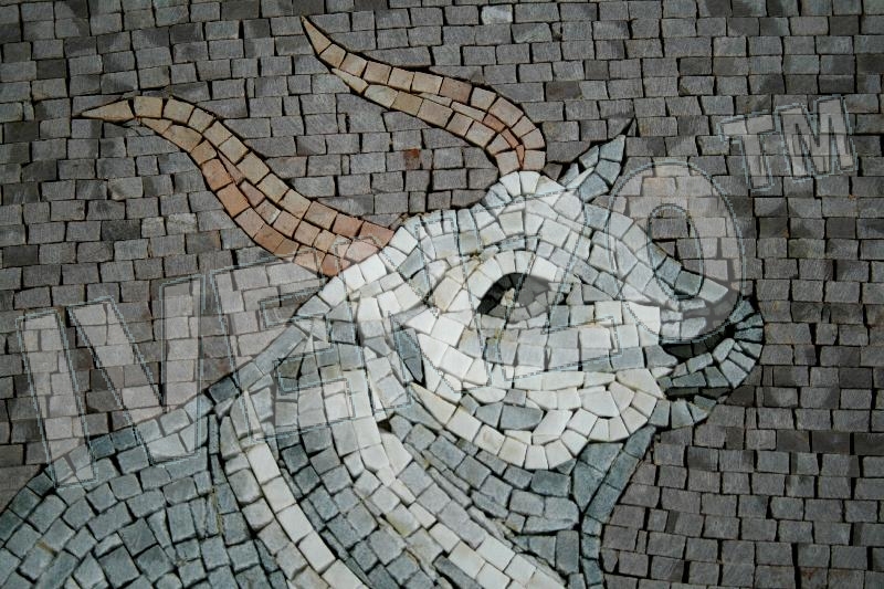 Mosaico FK020 Details segno zodiacale del toro 1