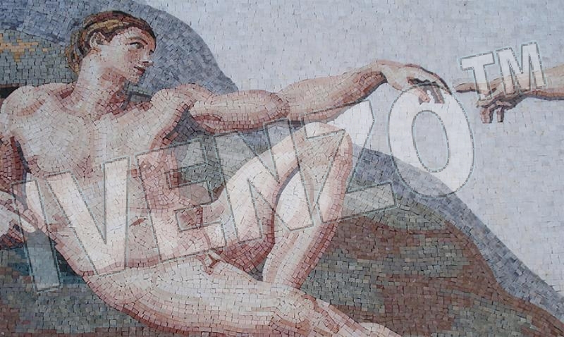 Mosaico FK082 Details Michelangelo: Creazione di Adamo 2