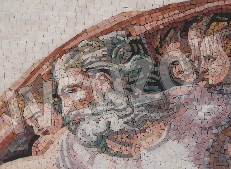 Mosaico FK082 Details Michelangelo: Creazione di Adamo 5