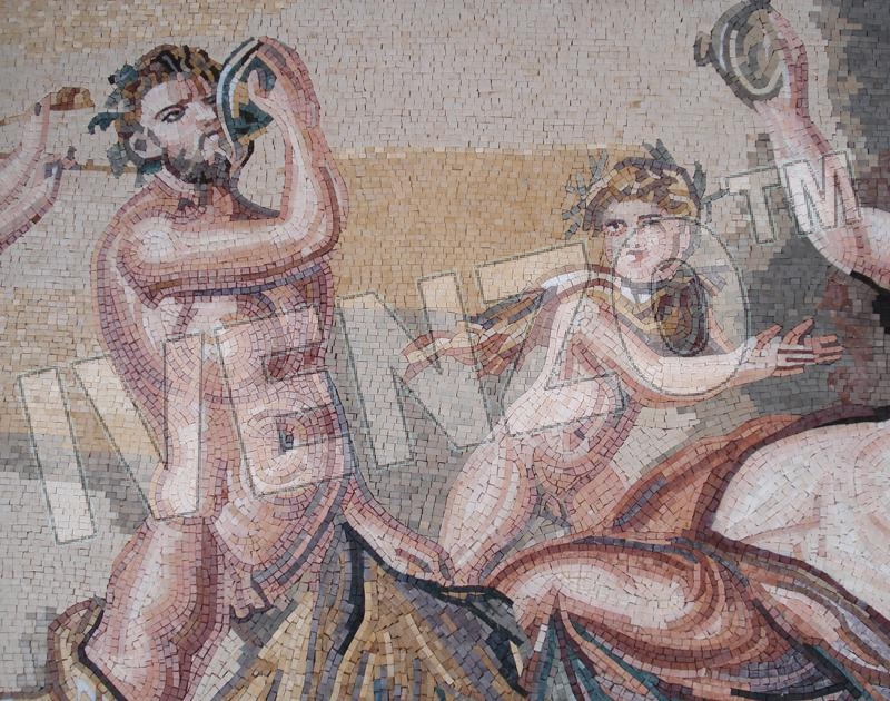 Mosaico FK083 Details Eracle e Dioniso 2