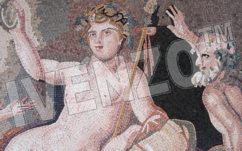 Mosaico FK083 Details Eracle e Dioniso 3