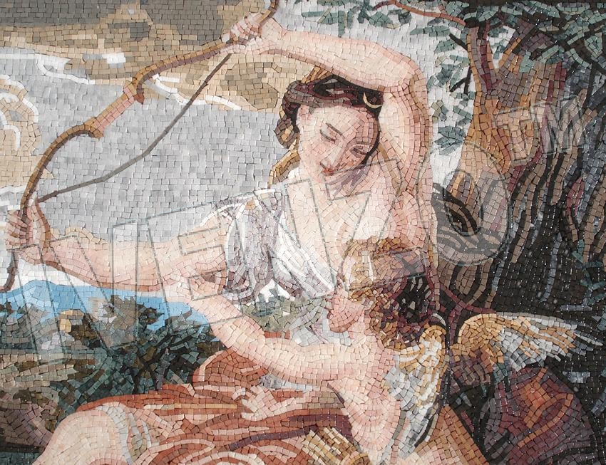 Mosaico FK102 Details Batoni: Diana e Cupido 1