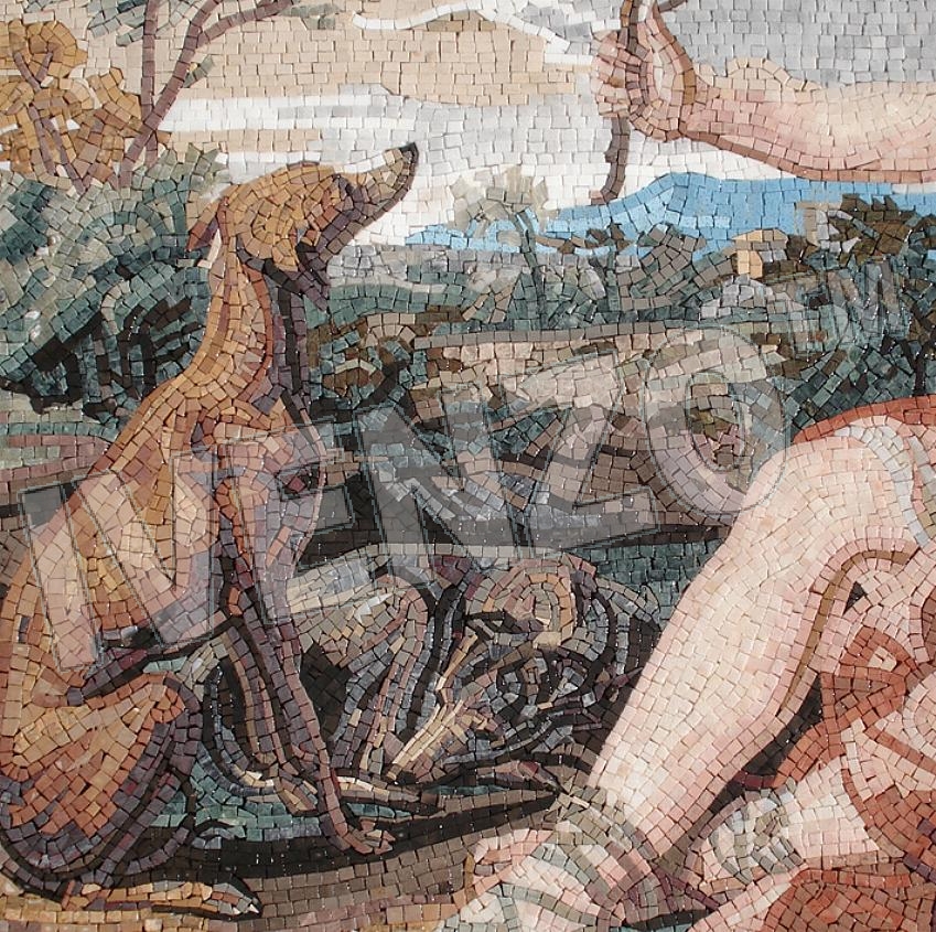 Mosaico FK102 Details Batoni: Diana e Cupido 2