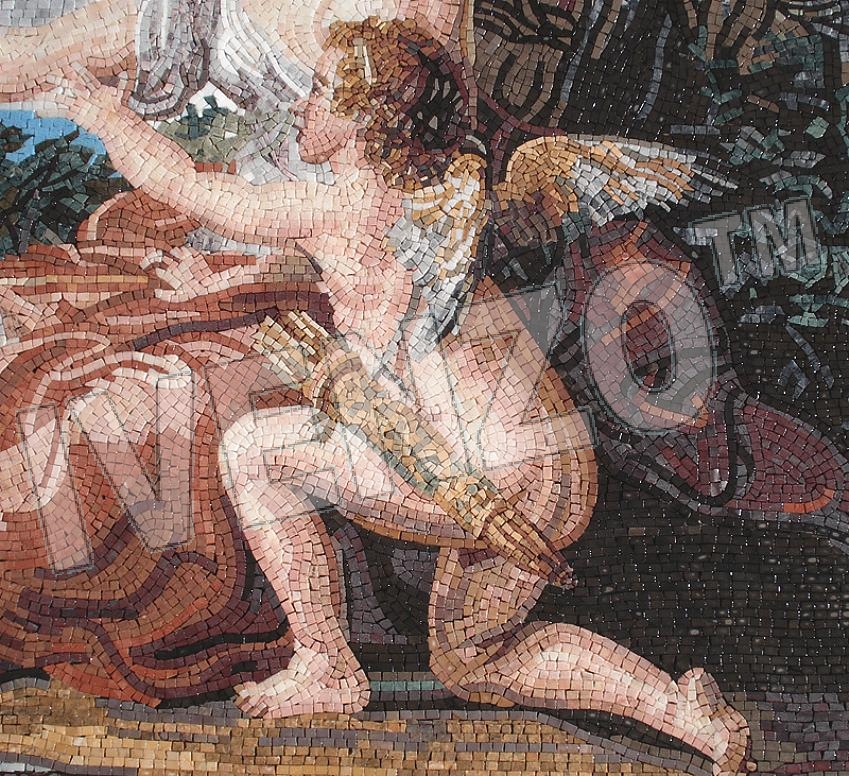 Mosaico FK102 Details Batoni: Diana e Cupido 3