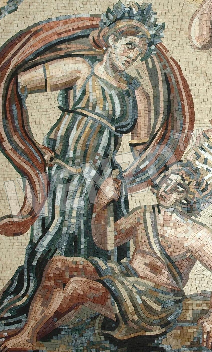 Mosaico FK118 Details Dioniso e gli indiani 1