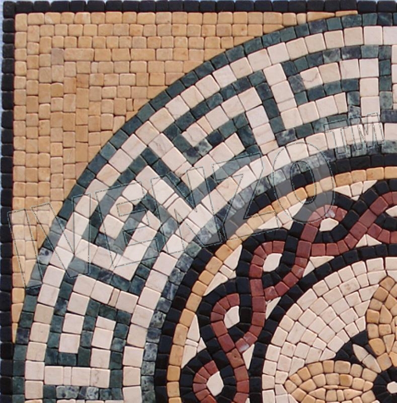 Mosaico GK069 Details Greco-romana medallion 1