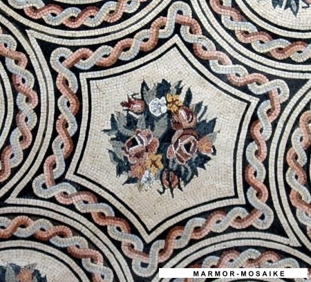 Mosaico MD153 Details fiore medaglione 1