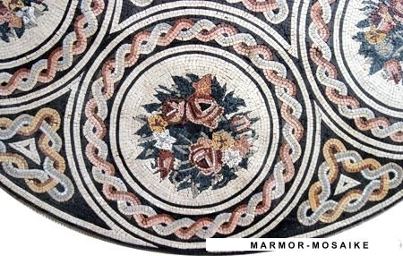 Mosaico MD153 Details fiore medaglione 3
