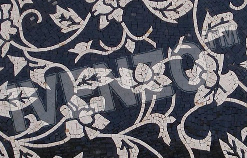 Mosaico MK011 Details fiore medaglione 1