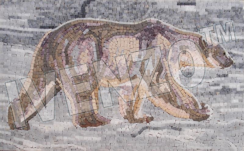 Mosaico AK033 orso polare