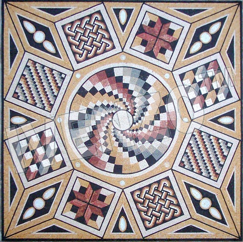 Mosaico CK023 tappeto romano