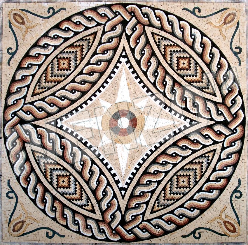 Mosaico CK042 tappeto romano