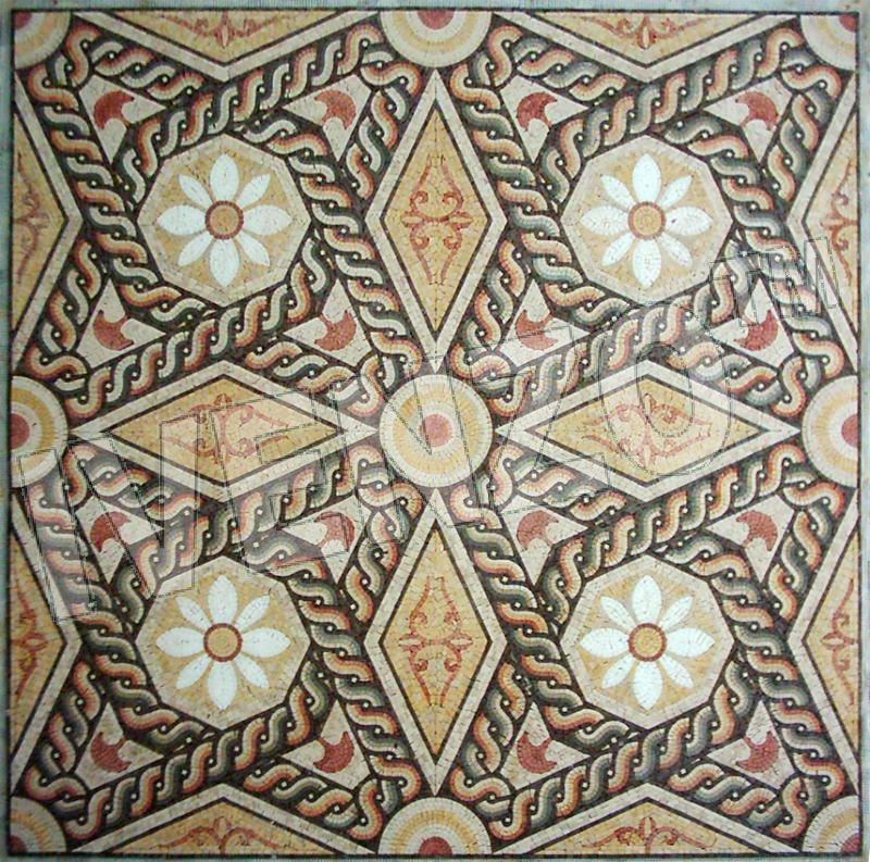 Mosaico CK043 tappeto romano
