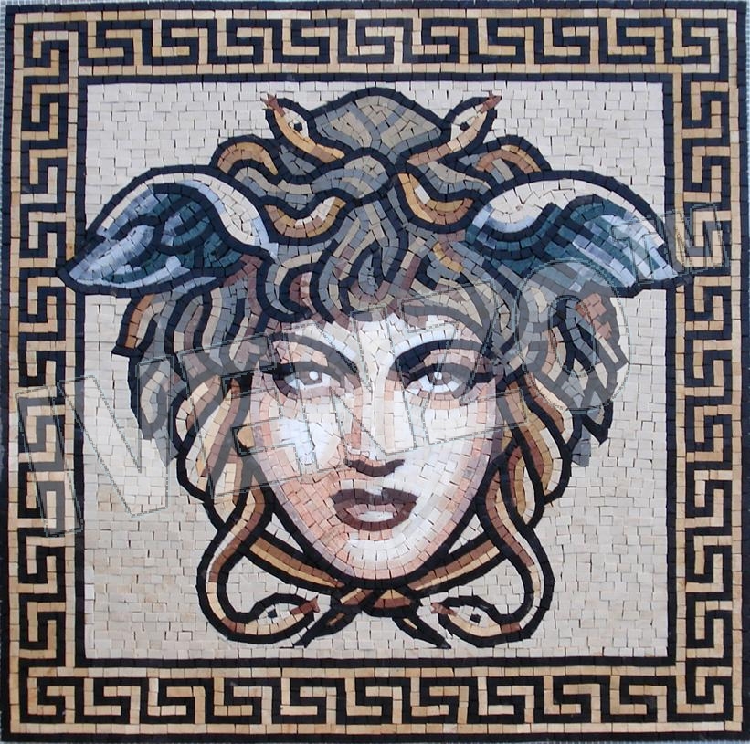 Mosaico FK008 Medusa di IVENZO