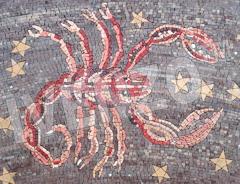 Mosaico FK014 segno dello scorpione zodiaco