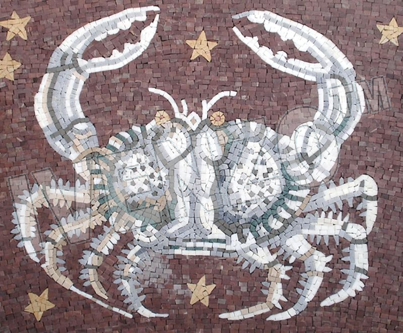 Mosaico FK022 segno del cancro zodiaco