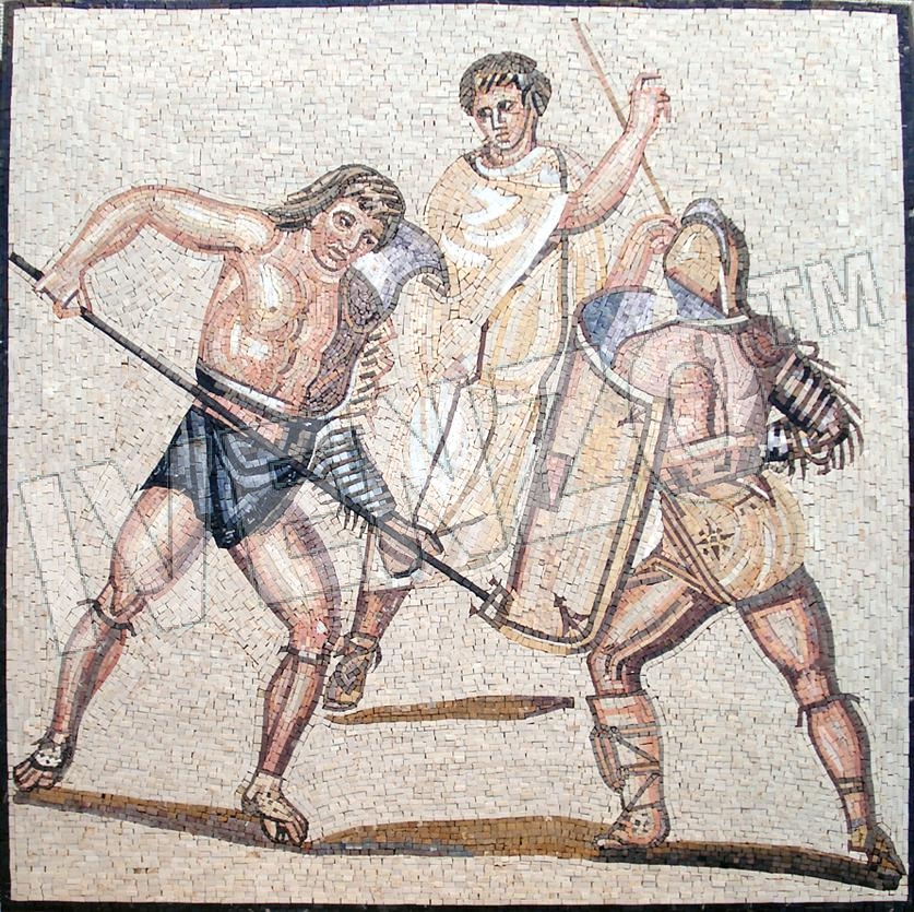 Mosaico FK044 Gladiatori di Nennig