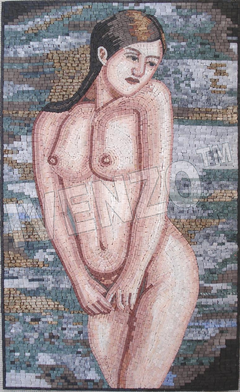 Mosaico FK052 La ragazza in acqua
