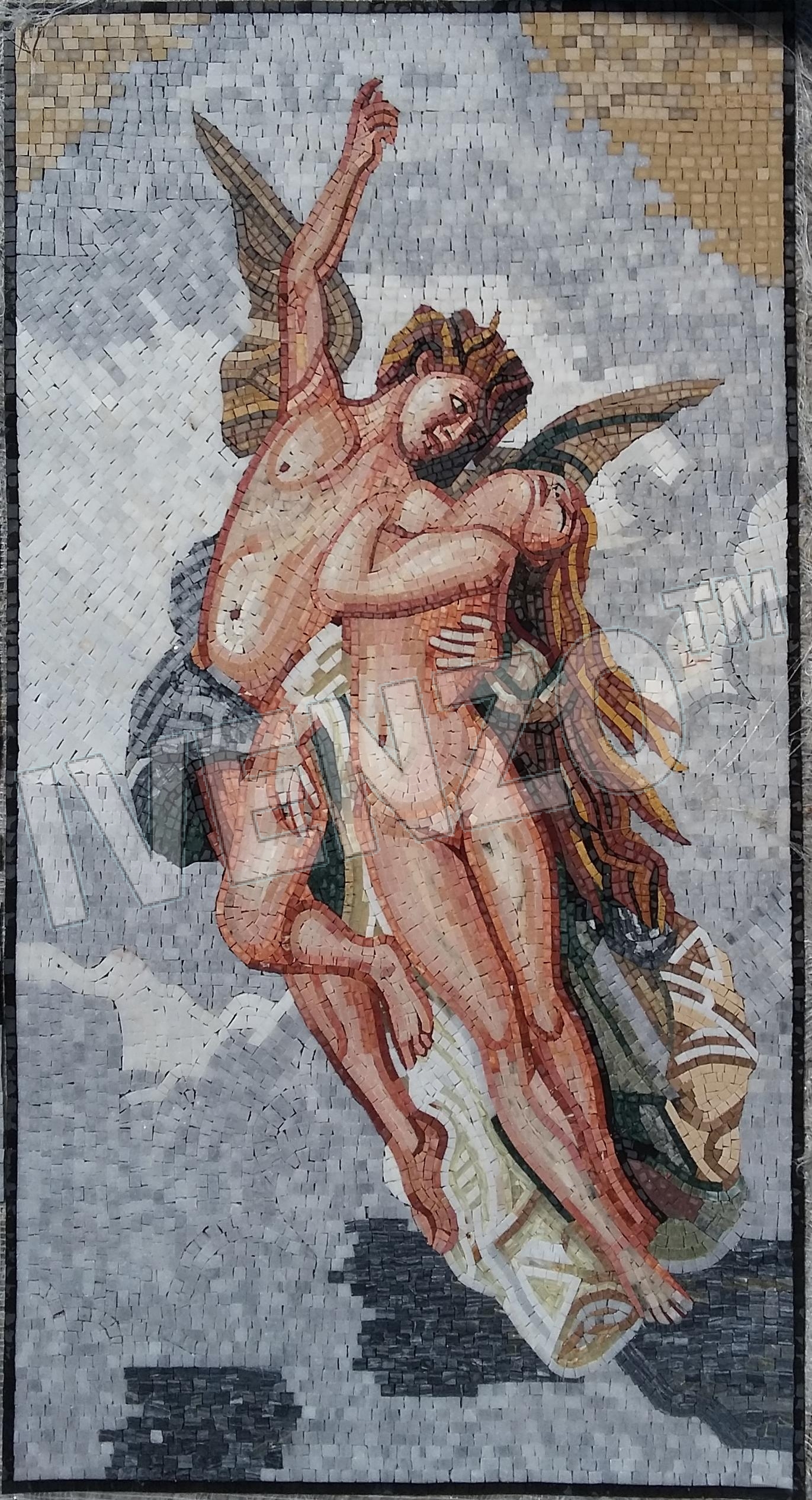 Mosaico FK057 Bouguereau: Psiche e Cupido