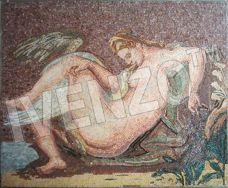 Mosaico FK064 Rubens: Leda e il cigno