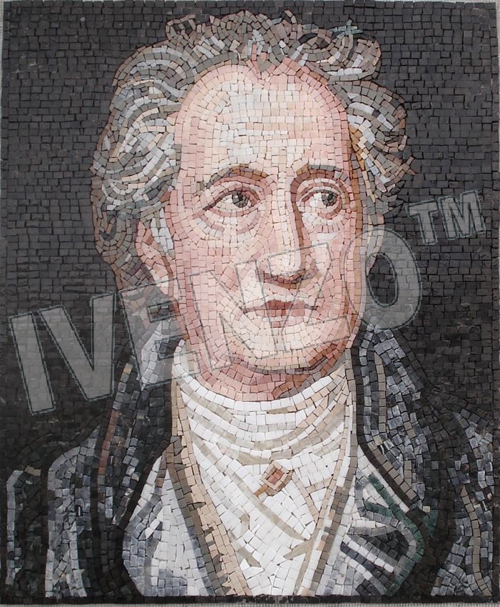 Mosaico FK076 Ritratto di Johann Wolfgang von Goethe