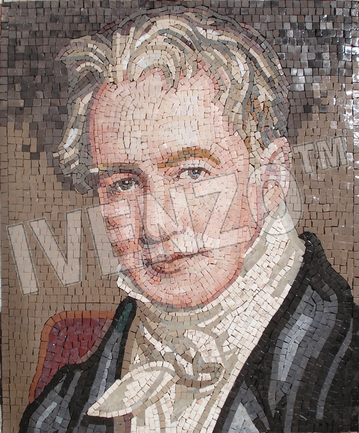 Mosaico FK077 Ritratto di Alexander von Humboldt