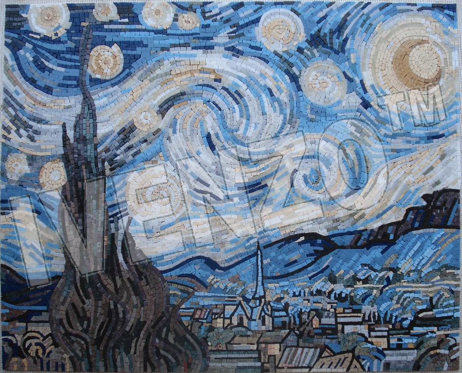 Mosaico FK080 van Gogh: Notte stellata