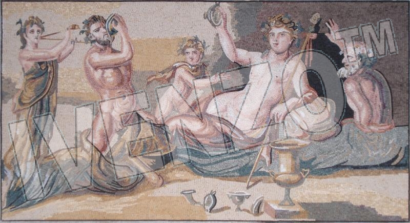 Mosaico FK083 Eracle e Dioniso