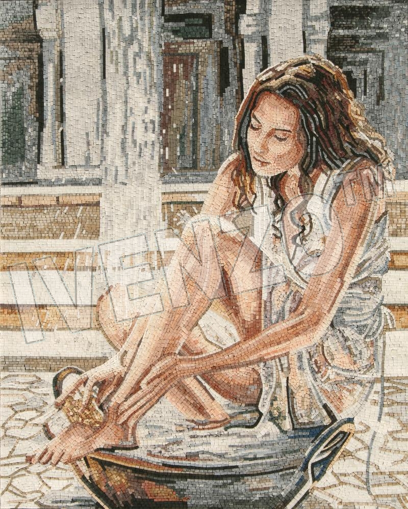 Mosaico FK115 Andy Lloyd: La donna che bagna