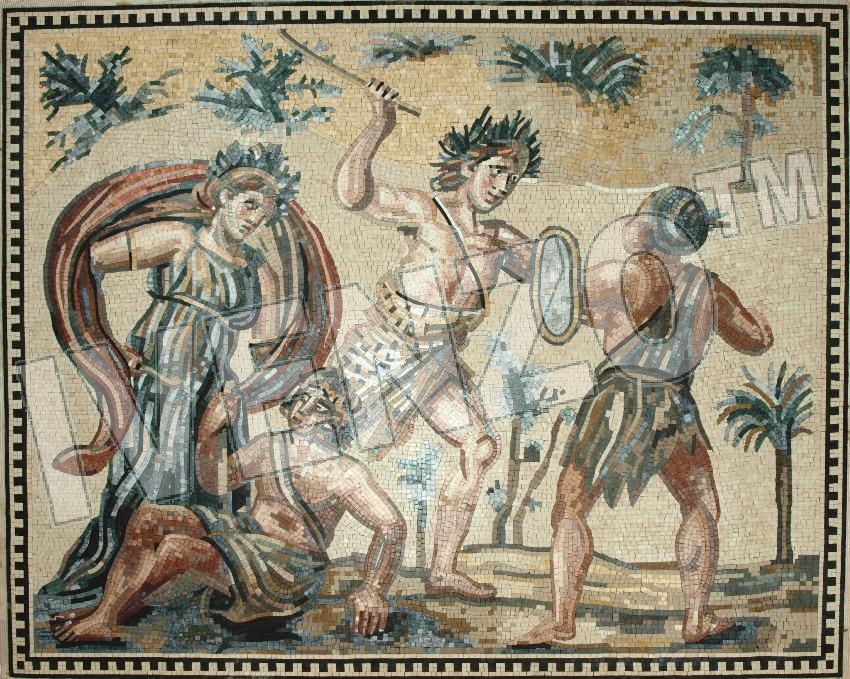 Mosaico FK118 Dioniso e gli indiani