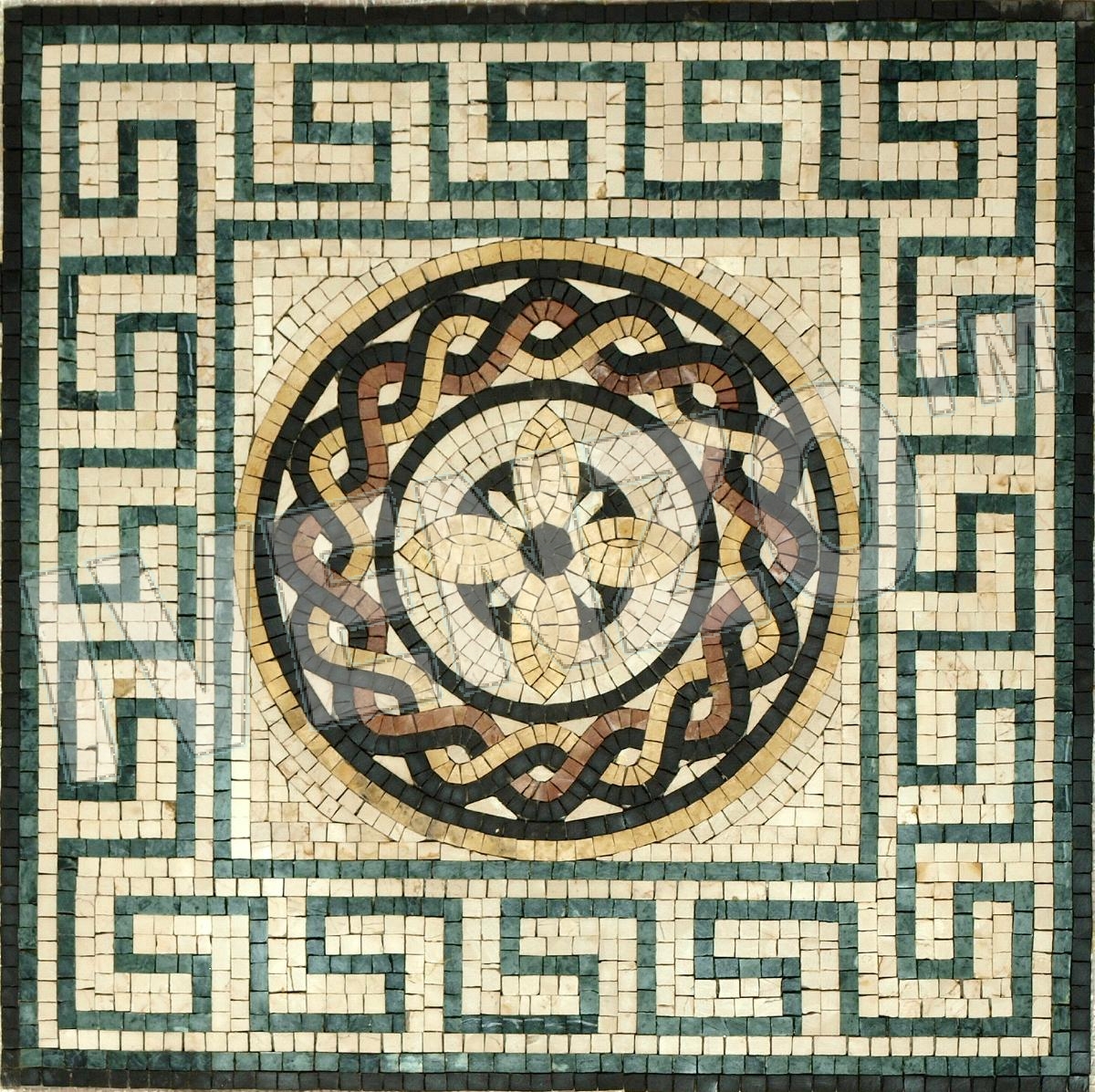 Mosaico GK003 Greco-romana medallion