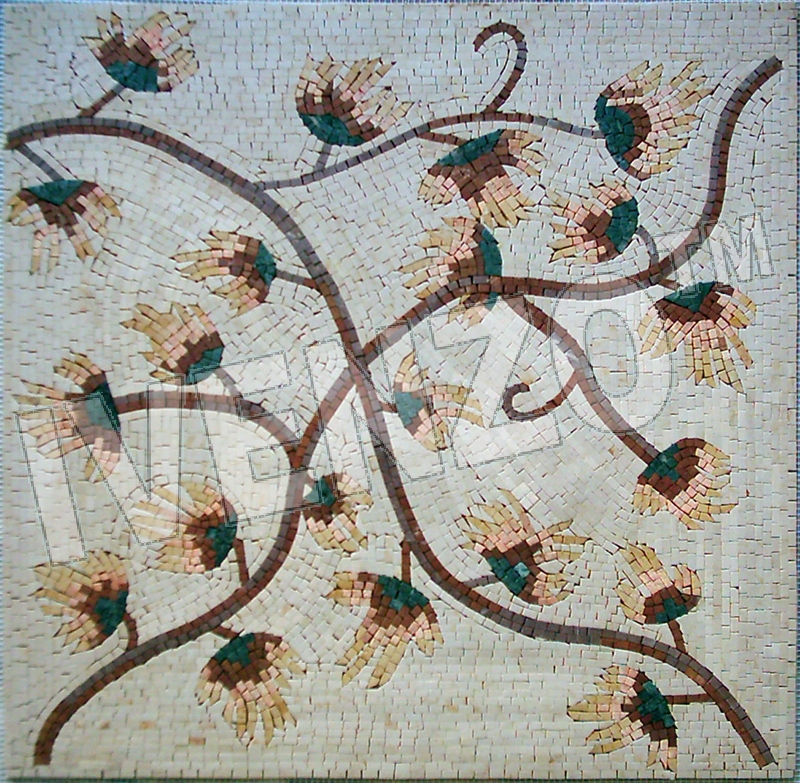 Mosaico GK008 fiori