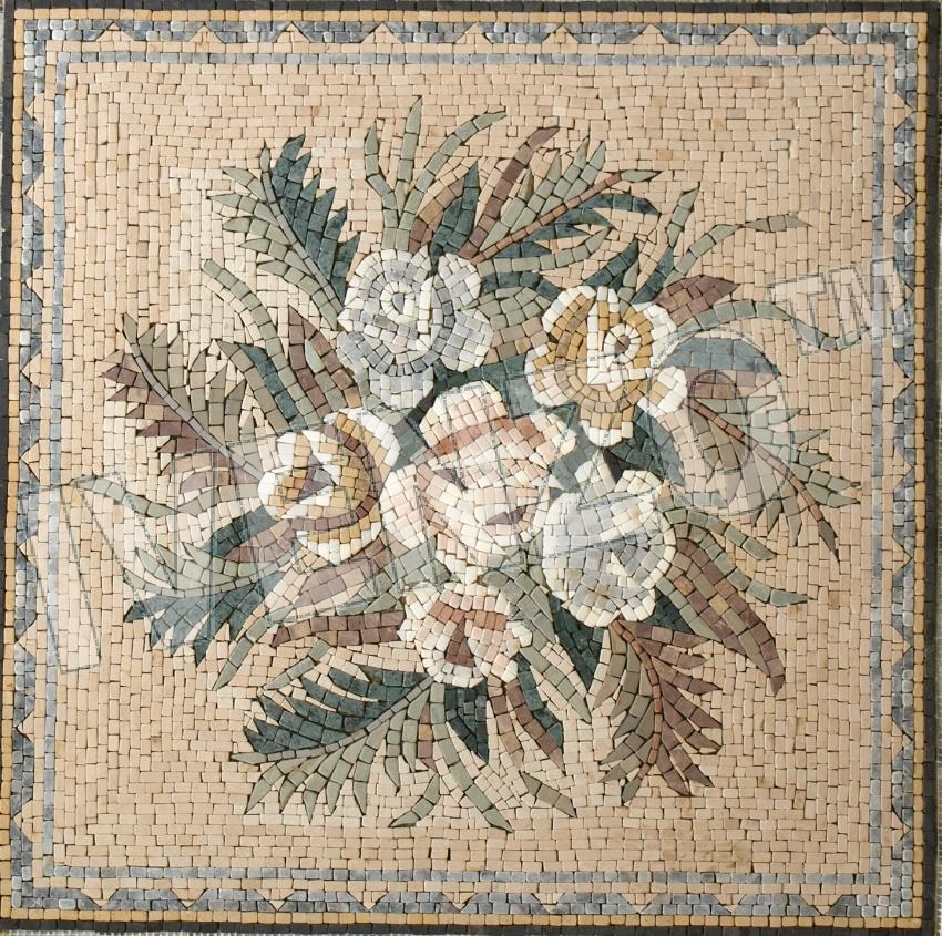 Mosaico GK072 fiore (vista dall'alto)