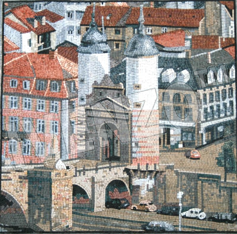 Mosaico LK008 Panorama estratto Heidelberg